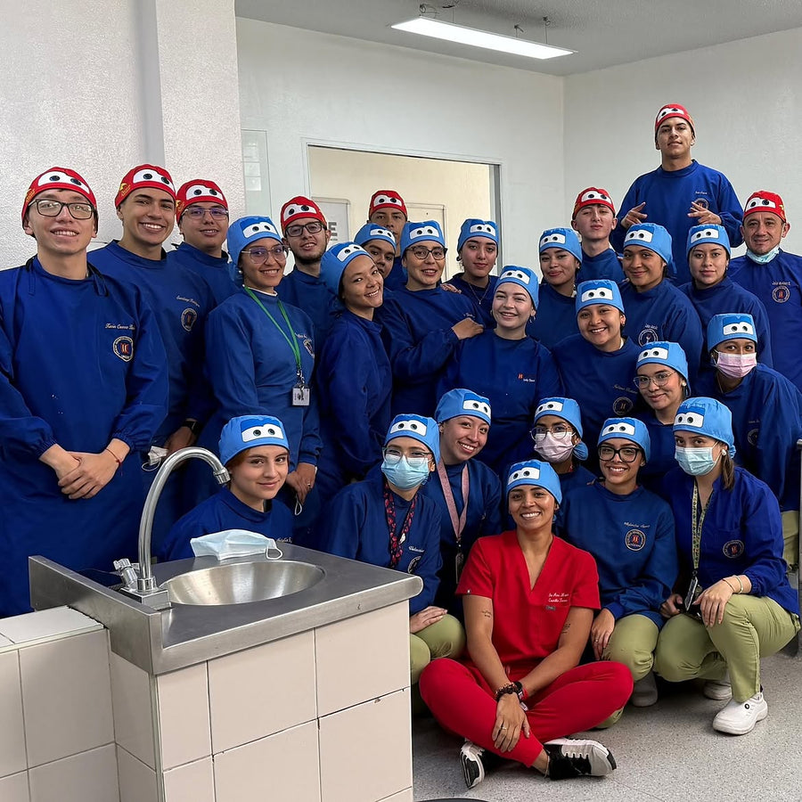 Cliente con su gorro Tadumed
