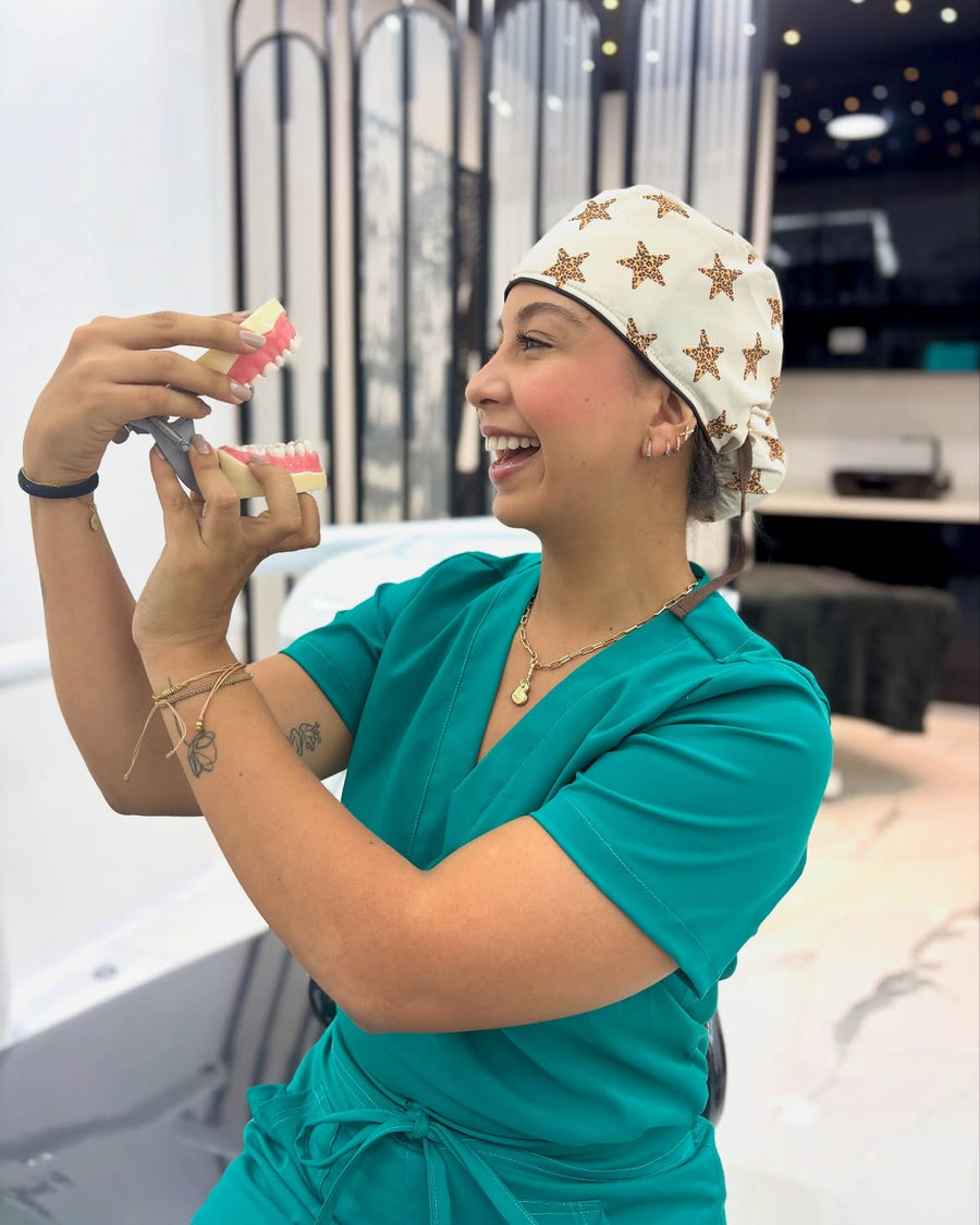 Cliente con su gorro Tadumed