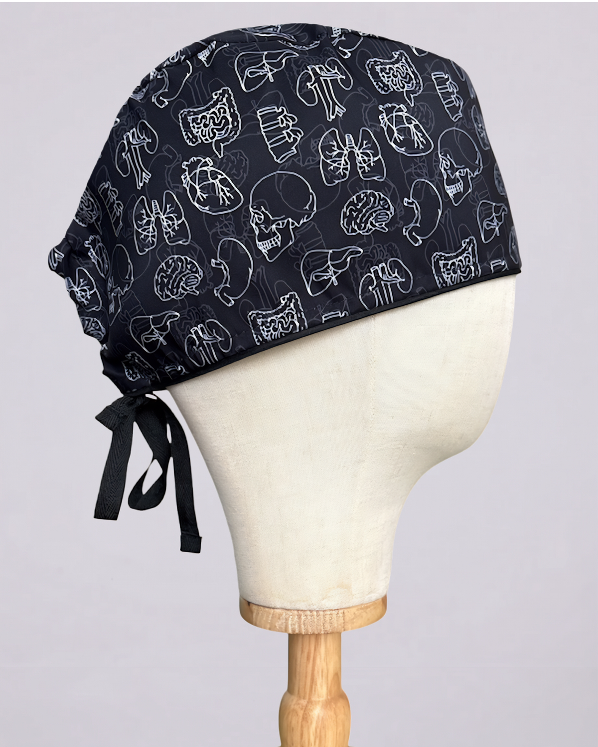 Gorro quirúrgico Órganos, vista lateral