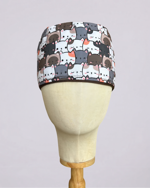 Gorro Gatitos Café