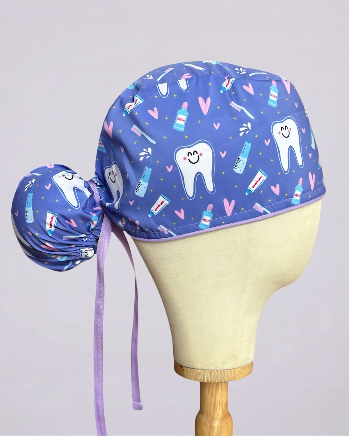 Gorro quirúrgico Diente Corazón, vista lateral